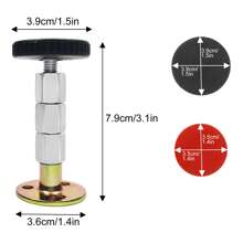 2pcs Headboard Stoppers,27-114mm Adjustable Threaded Headboard Stoppers/Bumper Against Wall,Headboard Fixer Anti-Shaking Stabilizer Anti-Collision Anti-Bed Squeaker Shenanigans Not Shaking Adjustable Top Wall,Bed Shake Support Stabilizer Device For Anti-Knocking,Banging,Squeaking, Wall Bedside Anti Shake Fixer Tool For Beds Cabinets Sofas Door