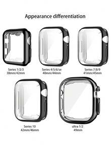 1 件 Apple Watch 表壳红色运动 360 度保护防水防摔表壳兼容 Apple Watch 表壳屏幕保护膜 46mm42(Series10)Mm49mm45mm41mm44mm40mm42mm38mm Tpu 软保险杠表壳 Apple Watch Series 9 Ultra 8 7 6 Se 5 4 3 配件 - 紅色 - 查看 7