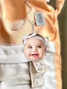 Personalized Photo Keychain, Custom Acrylic Charm, Dog Keychain, Pet Photo, Logo Printing Keychain, Family Photo Keychain, Dog Mom Gift,Home Harmony - Multicolor - View 3