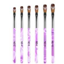 Bộ 6 bút vẽ móng nghệ thuật acrylic, dụng cụ thiết kế móng nghệ thuật, bút gel vẽ móng 3D - Bút vẽ móng acrylic - Bút vẽ móng nghệ thuật tại nhà và salon. - Màu tím - Xem 1