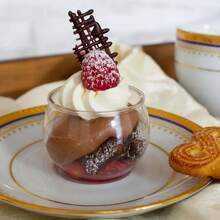 20/10pcs Pack, Mini Sphere Shaped Dessert Cups, Suitable For Ice Cream, Mousse, Appetizers, Parties And Events