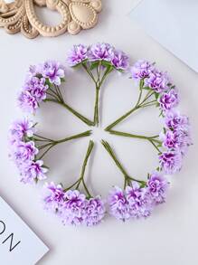 1PC/5PCS Artificial Flowers Mini Artificial Carnation ROSES Fake Plants For Spring Autumn Decorations Valentine's Day Bride Bouquet Wedding Vase For Home Dining Room Bedroom Decorations, Mother's Day, Father's Day,Festival Birthday Party Accessories, Outdoor Garden Decorations