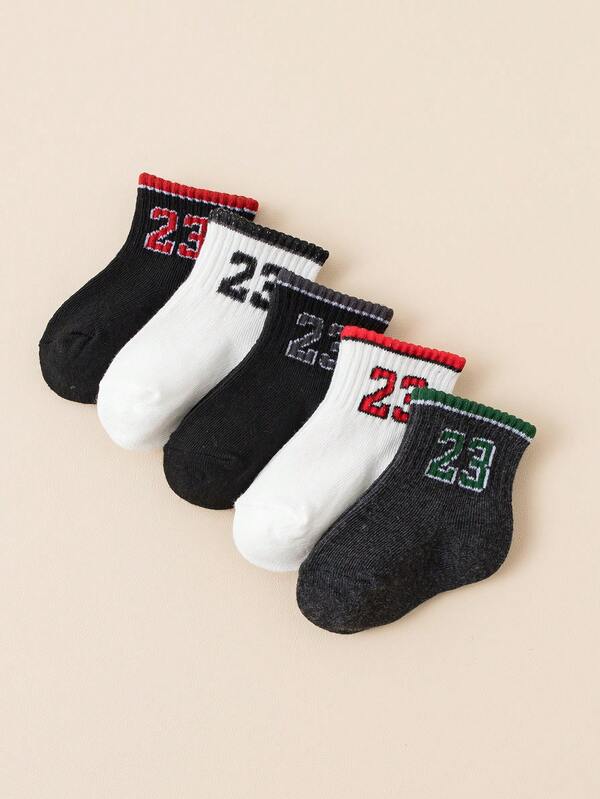 5 أزواج من جوارب سادة بألوان لطفل لكلا الجنسين قابلة للتمدد، جوارب طفل صغير مناسبة لجميع الفصول، جوارب قطنية منفذة للهواء للمواليد الجدد