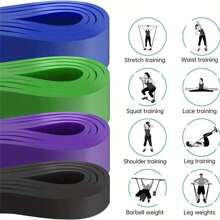 Set de 6 bandas de resistencia de fitness, bandas de bucle de yoga para entrenamiento de fuerza, pilates, yoga, ejercicio