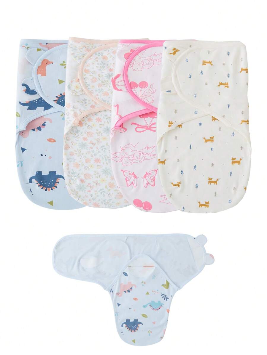 Sacos de dormir envolventes para recién nacidos de 0 a 4 meses, bolsas de envoltura antichoque para dormir, mantas envolventes para bebés niños y niñas - Multicolor - Ver 1
