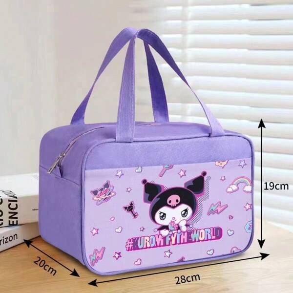 Sanrio Storage Bag Oxford Cloth Double Layer / Travel Office / Aluminum Foil Kulomi Unisex / Hand-Held Storage Bag