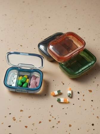 迷你药丸盒药品储存盒药丸分配器药丸整理器药片药盒容器 Pastillero 便携式