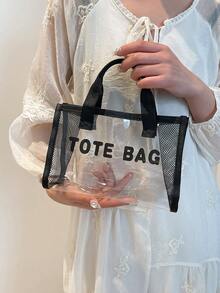 Kids Vacation Beach Tote Bag, Minimalist & Practical Multifunction - Multicolor - View 4