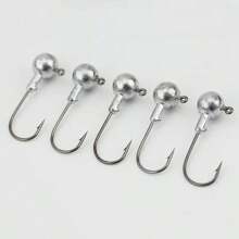 55 pièces Ensemble de leurres de pêche, comprenant des hameçons à tête de plomb, des hameçons souples en forme de queue de T, des vers souples. Convient pour la pêche à la perche, au doré, accessoires de pêche
