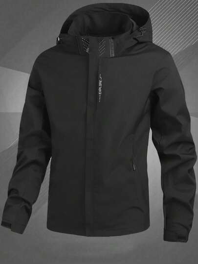 2025 新款春秋季轻便可拆卸连帽男士风衣夹克休闲户外运动运动服