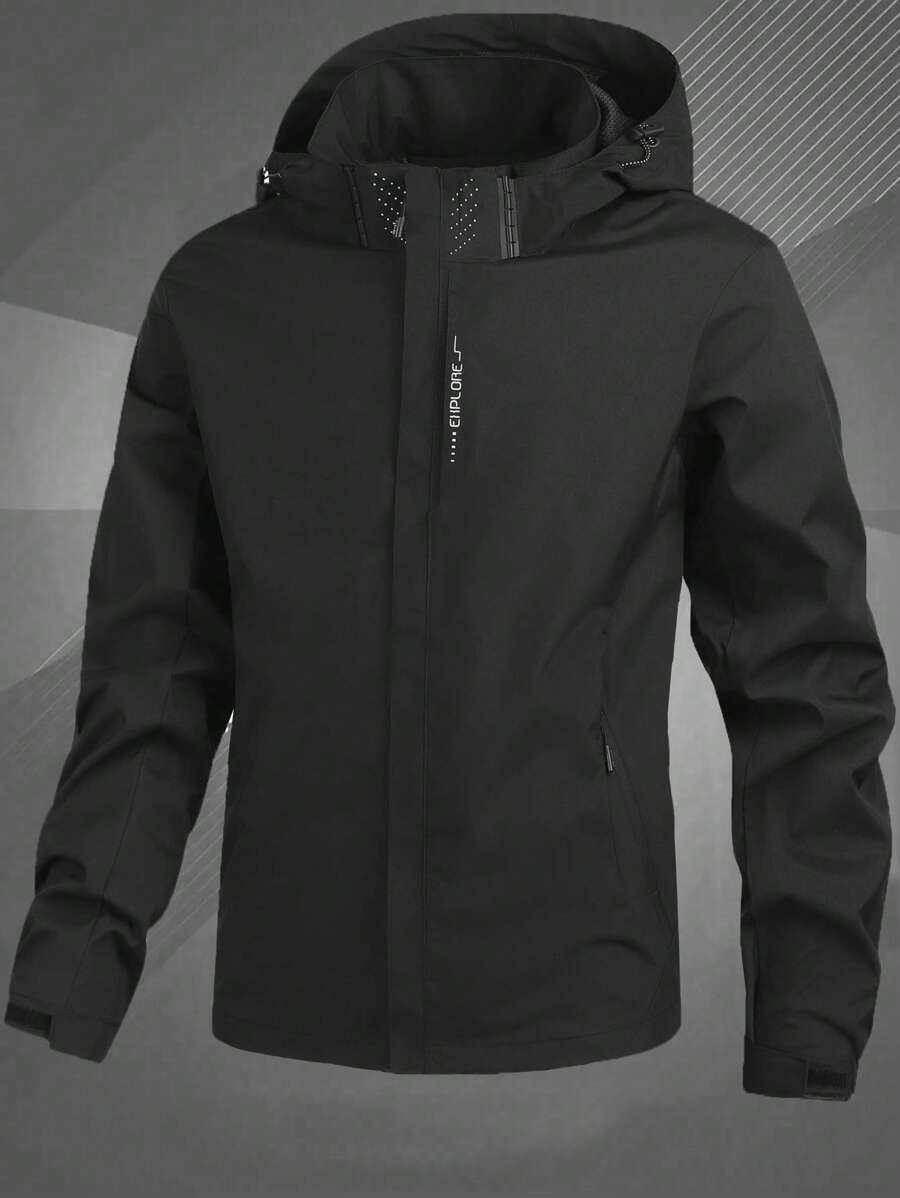 2025 New Spring/Autumn Lightweight Detachable Hooded Men's Windbreaker Jacket,Casual Outdoor Sports Sportswear