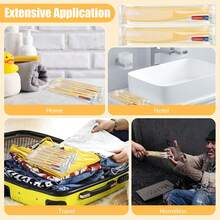 NICEMOVIC 200 Pack Disposable Toothbrushes Bulk With Toothpaste And Comb Travel Size Toothpaste Set Homeless Care Package Supplies Bulk For Individually Wrapped Disposable Travel Hotel Charity, Yellow - 200 - 查看 8