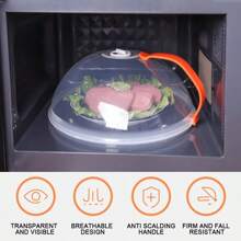 1 pièce Couvercle anti-éclaboussures pour micro-ondes, couvercle de nourriture pour micro-ondes transparent, protecteur anti-éclaboussures d'huile, couvercle de nourriture scellé réutilisable, couvercle de cuisine résistant à la chaleur, cadeau de Noël