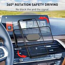 1 Stück/2 Stücke/3 Stücke Universeller Multifunktions 360° drehbarer Aluminium-Legierungs Magnetische Kfz Handy Halterung, geeignet für Armaturenbrett und Lüftungsschlitze, einfache Installation, starker Klebstoff, stabil und praktisch, GPS-Navigations Handyhalterung, kompatibel mit iPhone 16/15 Pro Max Plus und anderen Smartphones