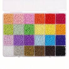 5200 piezas, 3mm abalorios de vidrio multicolor con forma de grano de arroz - Suministros vibrantes para hacer joyería DIY, pulseras, collares y manualidades con cuentas - Paquete múltiple de alta calidad, kit de artículos esenciales para manualidades
