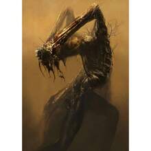 1 件现代 2025 Zdzislaw Beksinski 艺术海报墙面艺术印刷家居客厅酒吧美学装饰帆布艺术无框画 - 彩色 - 查看 63
