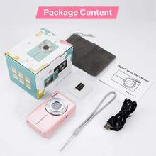 CAMKORY 4400MP Full HD 1080P Digital Camera, With 32GB Memory Card, 700mAh Rechargeable Battery, 16X Optical Zoom, Image Stabilization, Compact And Portable, Suitable For Beginners, Boys And Girls - Camera + Memory Card - View 10