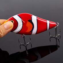 Esche da pesca da 10cm e 45g, hard plastic, galleggianti, per luccio