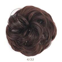 Gold Bird's Nest Retractable Claw Clip Messy Updo Hair Piece Messy Wavy Updo Extension Messy Updo Hair Stuck In Synthetic Updo Ponytail Extension - Gold - View 14