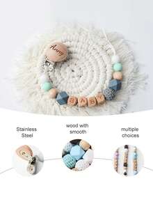 1pc Customizable INS Style Text Long Necklace, Gift For Dad, Mom, Girlfriend, Boyfriend - Multicolor - View 3