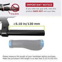 Set de 2 empuñaduras de goma con doble cerradura de aleación de aluminio, adecuadas para bicicletas de montaña, BMX, descenso, bicicletas plegables y de ciudad, y scooters