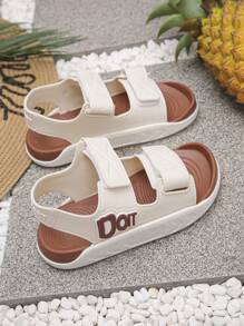 1 par de sandalias deportivas casuales de verano con suela blanda para hombres, mujeres y niños