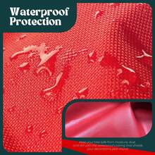 Christmas Tree Storage Bag For 7.5 Ft Artificial Trees, Water-Resistant Oxford Fabric With PVC Window, Double Zipper, Red, 49.2" X 17.7" X 19.7" - Red - View 7