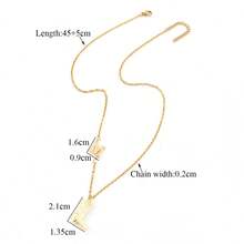 1pc New Fashion Initial Western Cowboy Boots Pendant Golden Stainless Steel Chain Necklaces For Women - Yellow Gold - View 2
