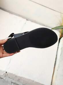 Spring/Summer New Elegant Women Flat Sandals, Fashionable Casual Beach Shoes, Non-Slip Wear-Resistant