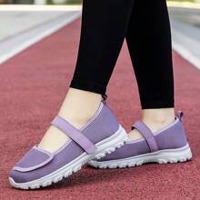 Adjustable Women Barefoot Walking Shoes, Loose Fit Breathable Fabric Slip-On Flat Casual Shoes Suitable For Diabetes And Arthritis, Edema Support, Indoor/Outdoor Leisure Sport Shoes, Lightweight Soft Sole, Foot Care