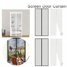 Mosquitera magnética para puerta, evita que los insectos y mosquitos entren, malla para puerta de uso intensivo sin necesidad de taladrar para su instalación, malla para aislamiento de insectos para balcón, patio, sala de estar, dormitorio | Puerta divisoria de malla |