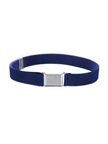 Kids Toddler Belt Elastic Stretch Adjustable Belt For Boys And Girls With Silver Square Buckle - 75 - View 9