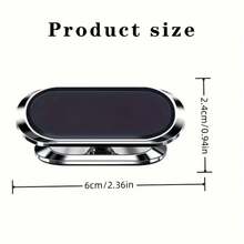 1 Stück/2 Stücke/3 Stücke Universeller Multifunktions 360° drehbarer Aluminium-Legierungs Magnetische Kfz Handy Halterung, geeignet für Armaturenbrett und Lüftungsschlitze, einfache Installation, starker Klebstoff, stabil und praktisch, GPS-Navigations Handyhalterung, kompatibel mit iPhone 16/15 Pro Max Plus und anderen Smartphones