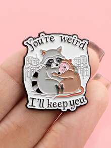 3Pcs Cute Fat Cat Enamel Pin Funny Quotes Brooch Pines Lapel Pins Badge On Backpack Clothing Accessories Animal Jewelry Friends Gifts - Multicolor - View 6