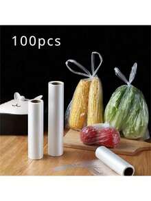 50/100/200/300 rolek worków do przechowywania żywności w stylu kamizelki, małe plastikowe torebki do pakowania owoców i warzyw, wytrzymałe i odporne na rozdarcia worki do przechowywania owoców i warzyw | Idealne na kemping, zajęcia na świeżym powietrzu, imprezy, gotowanie i do użytku w kuchni | Najlepsze prezenty dla rodziny i przyjaciół | Dzień Matki | Boże Narodzenie i inne święta (losowe opakowanie zewnętrzne)