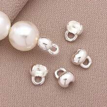 10/15/30 件珠头 18K 镀金黄铜结盖翻盖端盖压接珠球链连接扣适用于珠宝制作 DIY 配件工艺品配件 - 彩色 - 查看 9