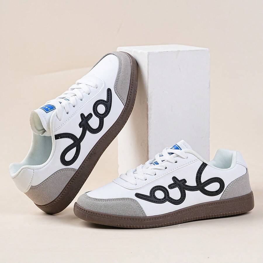 多功能男女休闲运动鞋，轻便透气运动休闲鞋 - 白色 - 查看 1