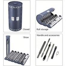 128 In 1 Magnetic Precision Screwdriver Set Computer PC Phone Repair Tool Kit UK - Grey - View 5