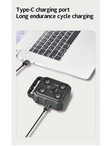 1 件，ABS 三档超声波驱狗器 - 8 米/26 英尺，双波模式（直驱/跳动），25-40KHz 可调频率，Type-C 快速充电，LED 手电筒，室内/室外适用 | 无电击，可替代防吠项圈