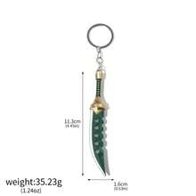 1 Pc Of Anime Peripheral Keychain Tattoo Metal Pendant Anime Big Sword Has Collection Value Halloween School Car Accessories Cute Goth Y2k Bag Accessories Lanyards With Id Holder Car Accessories Bag Charms Christmas Gift - Multicolor - View 14