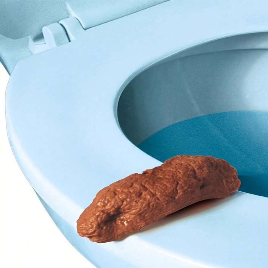 Realistic Floating Fake Poop Toy - Funny Prank Gift For Adults And Teens, Great For Parties, April Fools' Day And Halloween - Brown And Orange, Fun Novelty Bathroom And Pool Accessories, Toilet Toys