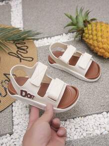 1 par de sandalias deportivas casuales de verano con suela blanda para hombres, mujeres y niños