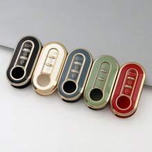 1pc Car Key Fob Cover, Soft TPU Car Key Holder/Case Shell For Fiat 500 Key Cover For Boyue For Bravo For Iveco For Olsen Car Key Remote Case Anti Fall, Dust-Proof, Exquisite High-End Keybag Suitable For Women - Single Pack - View 12
