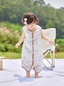 Manta Anti-chute Respirável para Crianças de 0-6 Anos, Saco de Dormir para Bebê, Colete de Musselina Macio e Confortável, Pijama Uma Peça, Roupa de Cama, Tecido de Secagem Rápida Ideal