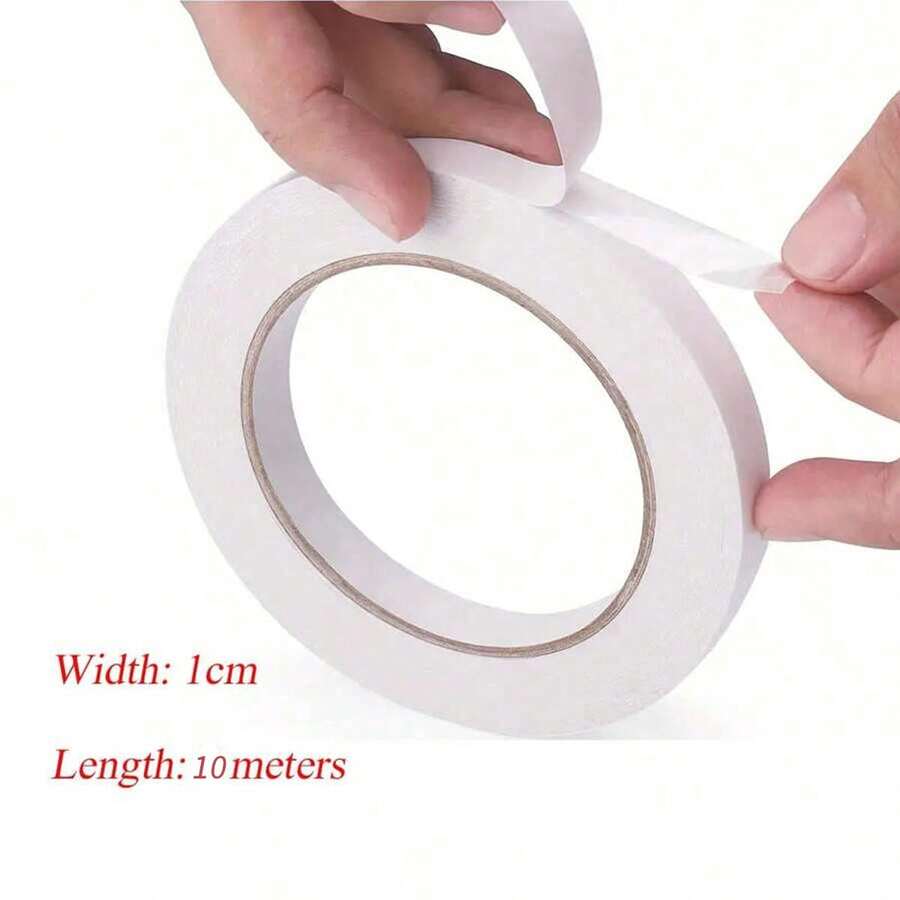 1/2/5pcsDouble Sided Tapes For Crafts, MultiSize Double Sides Adhesive Tapes For Arts, Scrapbook Tapes For DIY Photos, Gift Wrapping, Paper Backing, Office School, Party, Card Making