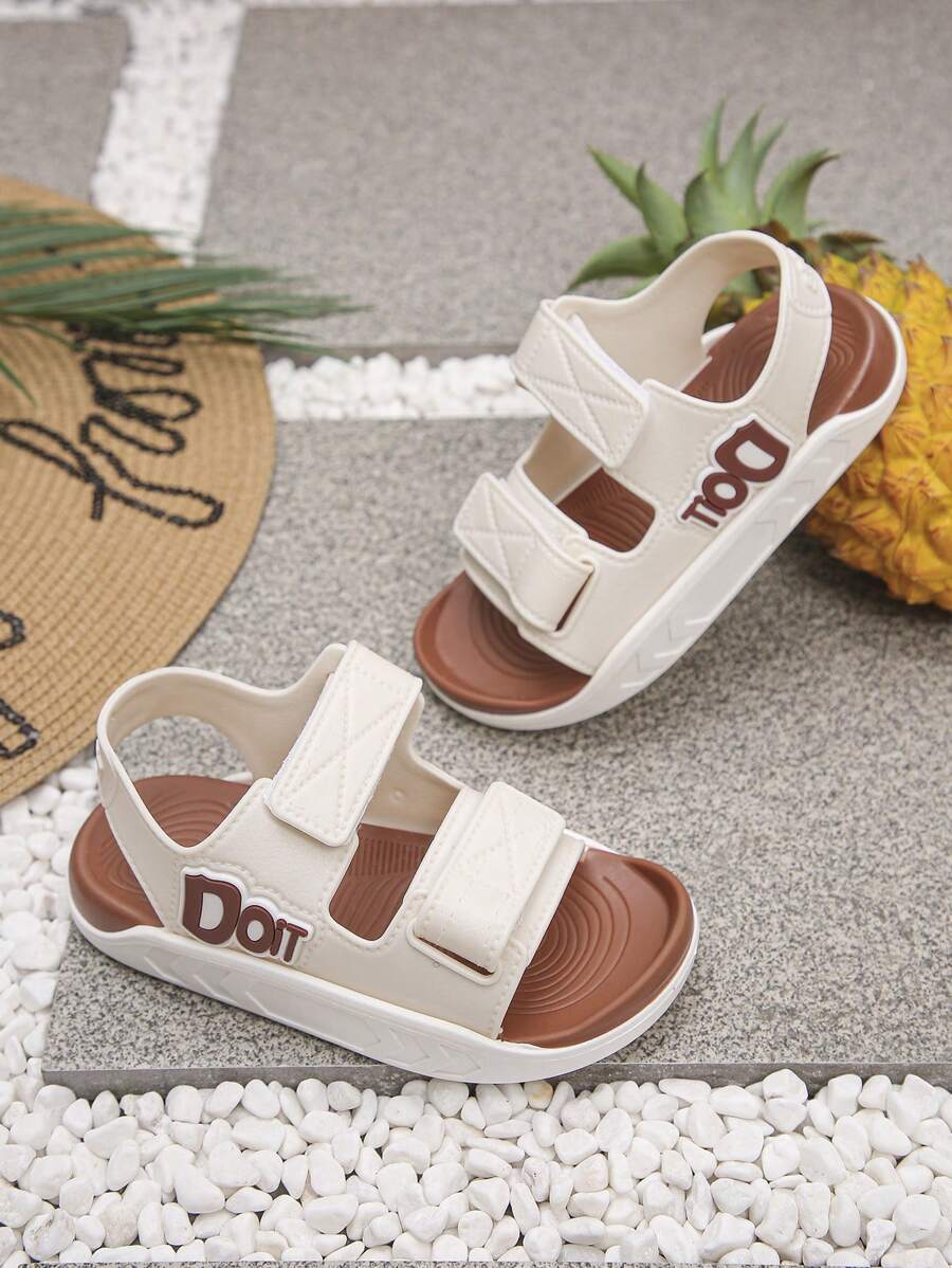 1 par de sandalias deportivas casuales de verano con suela blanda para hombres, mujeres y niños