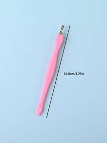 6 pièces Outil de retrait des callosités à double tête, manche en plastique, couleur rose/blanc, lime à ongles, coupe-cuticules, set d'outils pour femmes et hommes