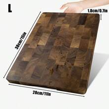 1 块优质红木砧板 - 耐用实木矩形砧板，适用于肉类、奶酪、面包 | 食物表面，天然颗粒纹理 | 时尚厨房准备板，适合家庭和专业用途，多功能砧板 | 天然木材设计 | 光滑表面板 - 彩色 - 查看 10