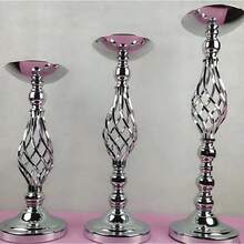 2 piezas Centros de mesa elegantes de metal para bodas: Candelabro giratorio y jarrón para decoración de recepción, decoración del hogar, decoración festiva, Navidad, Eid al-Fitr, regalo