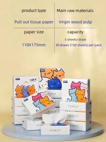 1/2/4 包旅行装便携式纸巾，干湿两用洁面纸适用于厨房、浴室、露营，轻便小巧 - 彩色 - 查看 8